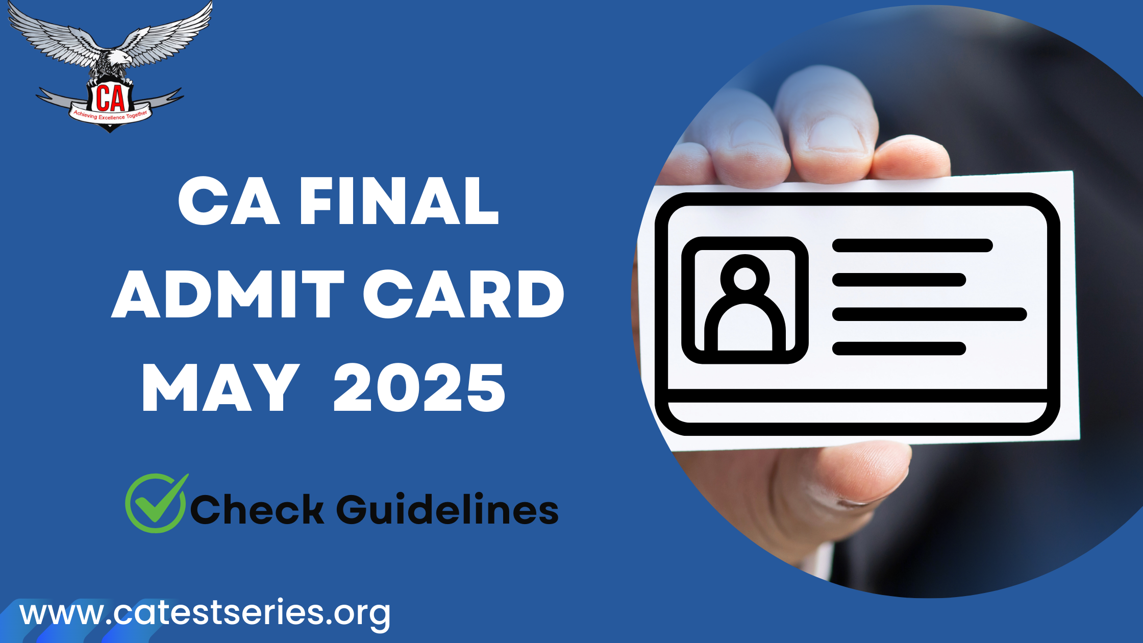 CA Final Admit Card May 2025 | Download ICAI Admit Card May 2025 Exams