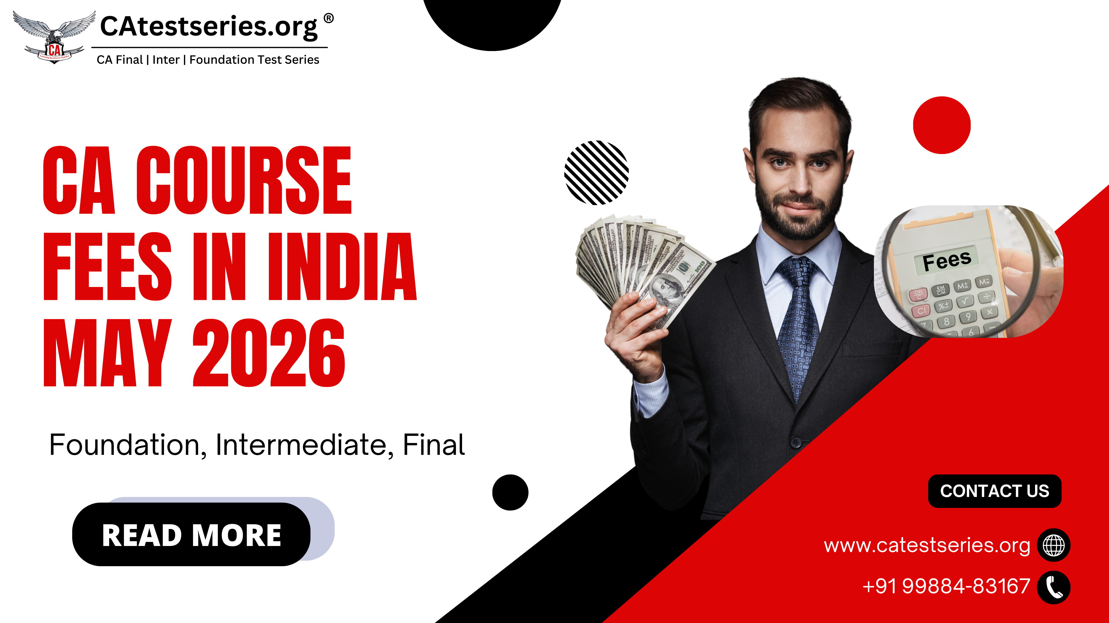 CA Course Fees in India (2026): Foundation, Intermediate, Final 