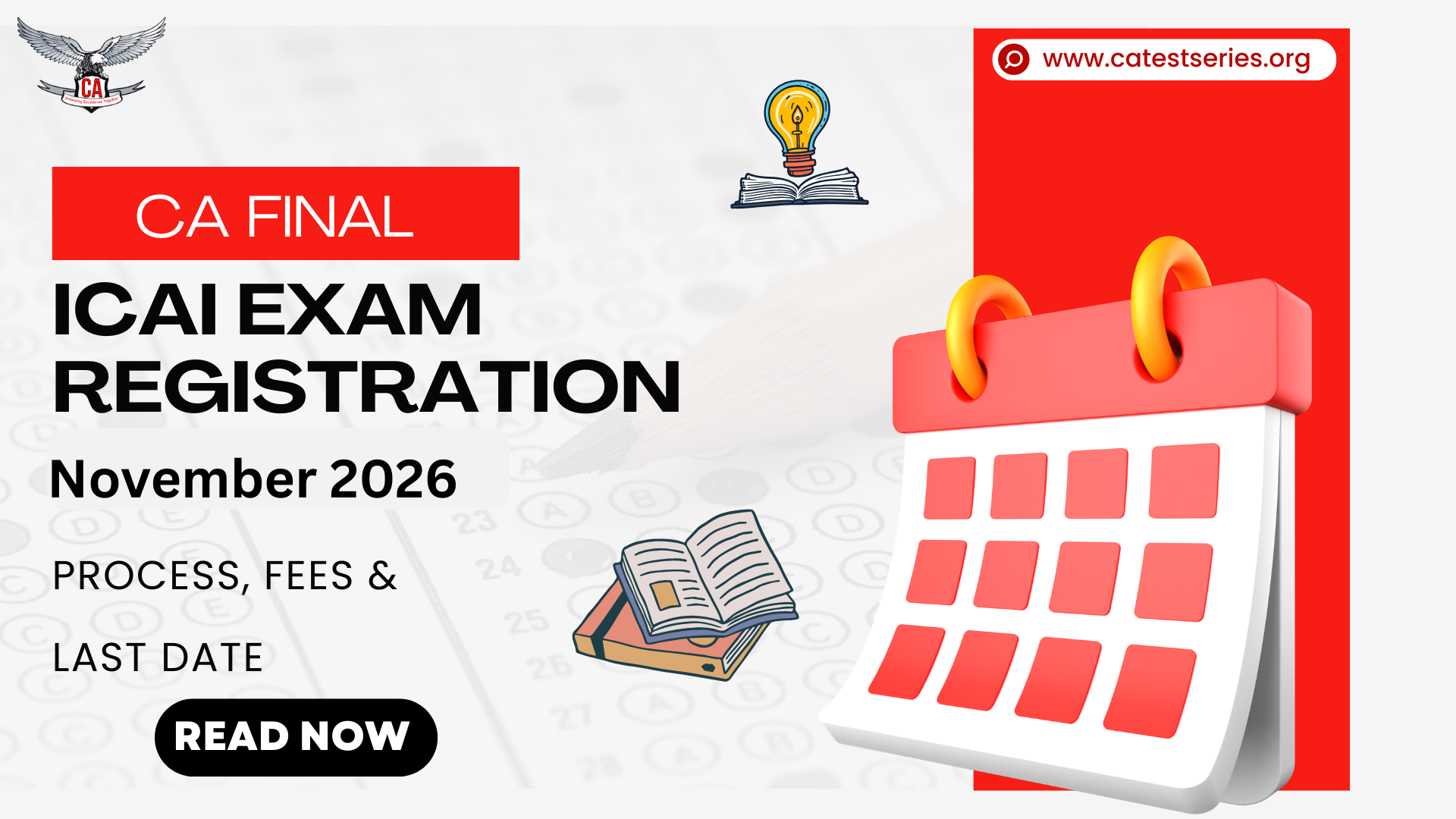 CA Final Exam Registration November 2026: Process, Fees & Last Date 
