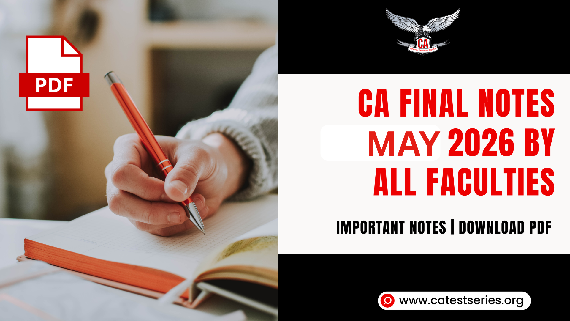 CA Final Notes November 2026  by all Faculties | Important Notes | Download Pdf 