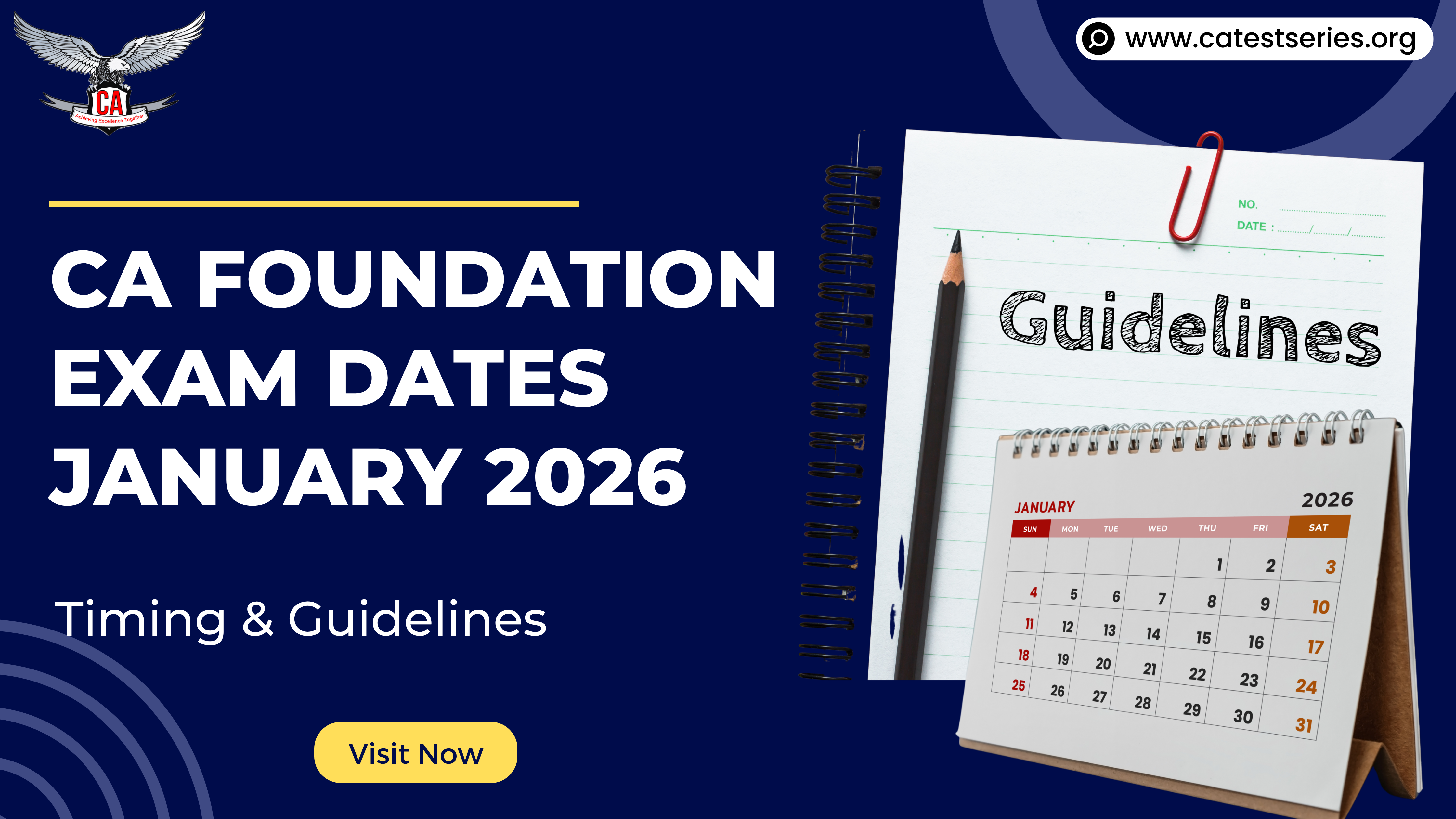 CA Foundation Exam Dates September 2026| Timing & Guidelines
