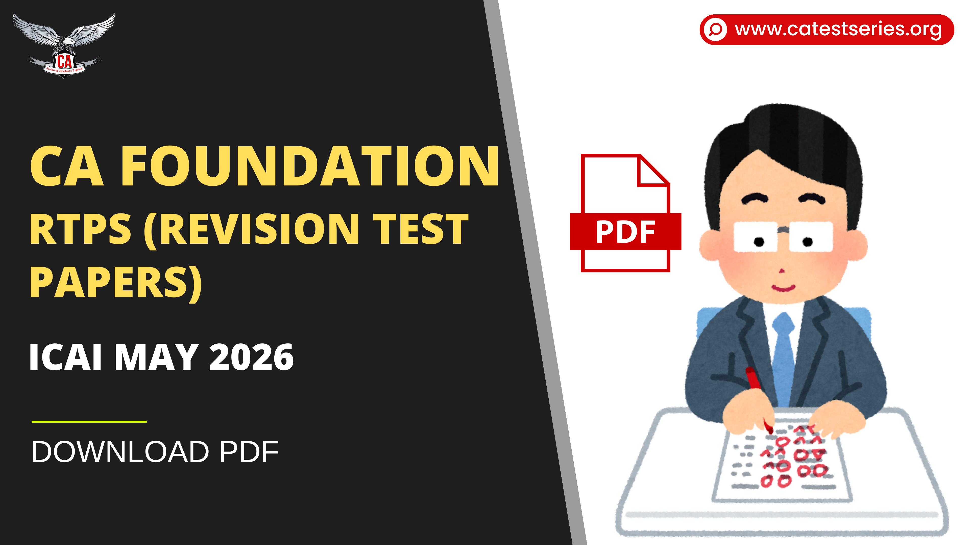 CA Foundation RTPs (Revision Test Papers) ICAI May 2026 | Download Pdf