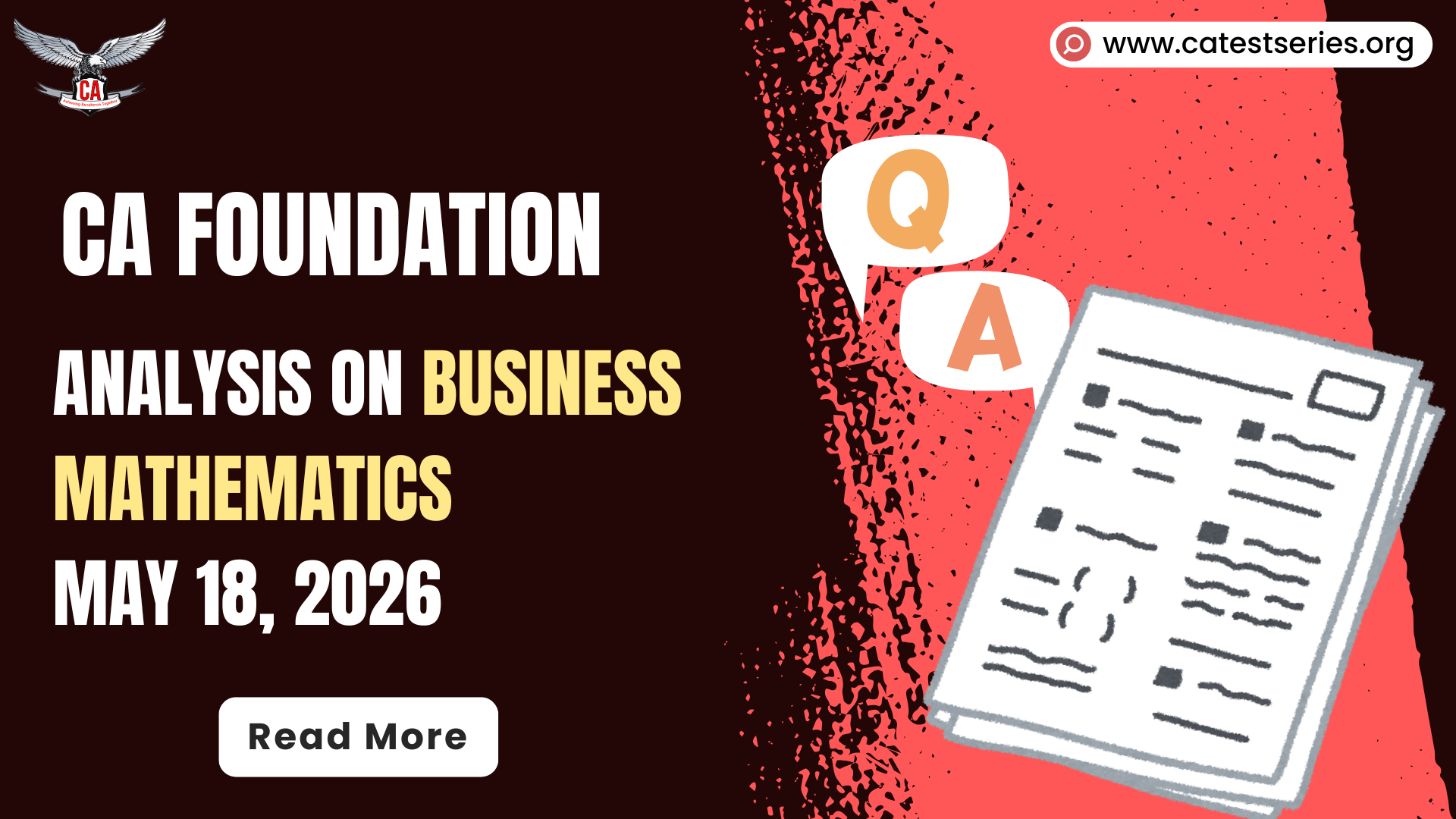 CA Foundation Quantitative Aptitude Exam Analysis May 2026 – Difficulty Level & Expected Marks
