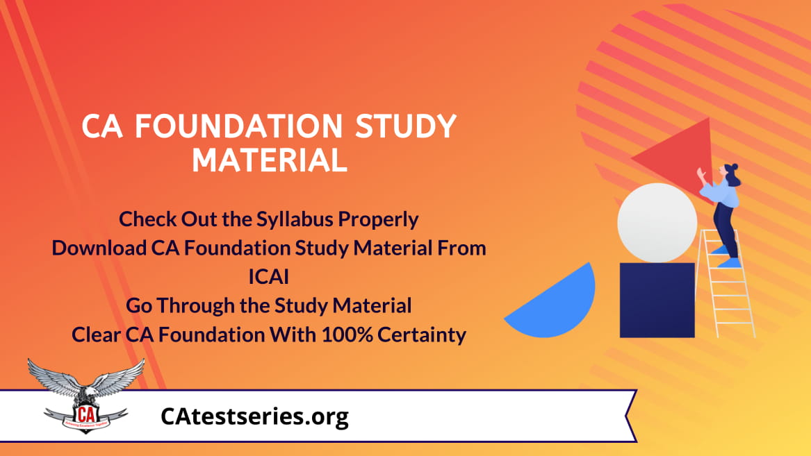 CA Foundation Latest Study Material September 2026 | Important Questions and Charts