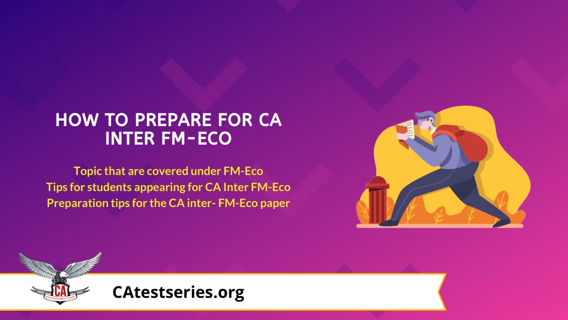 How to effectively Prepare for CA Inter Financial Management & Economic For Finance