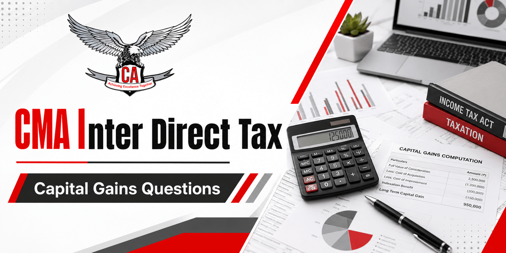 CMA Inter Direct Tax: How to Handle Capital Gains Questions