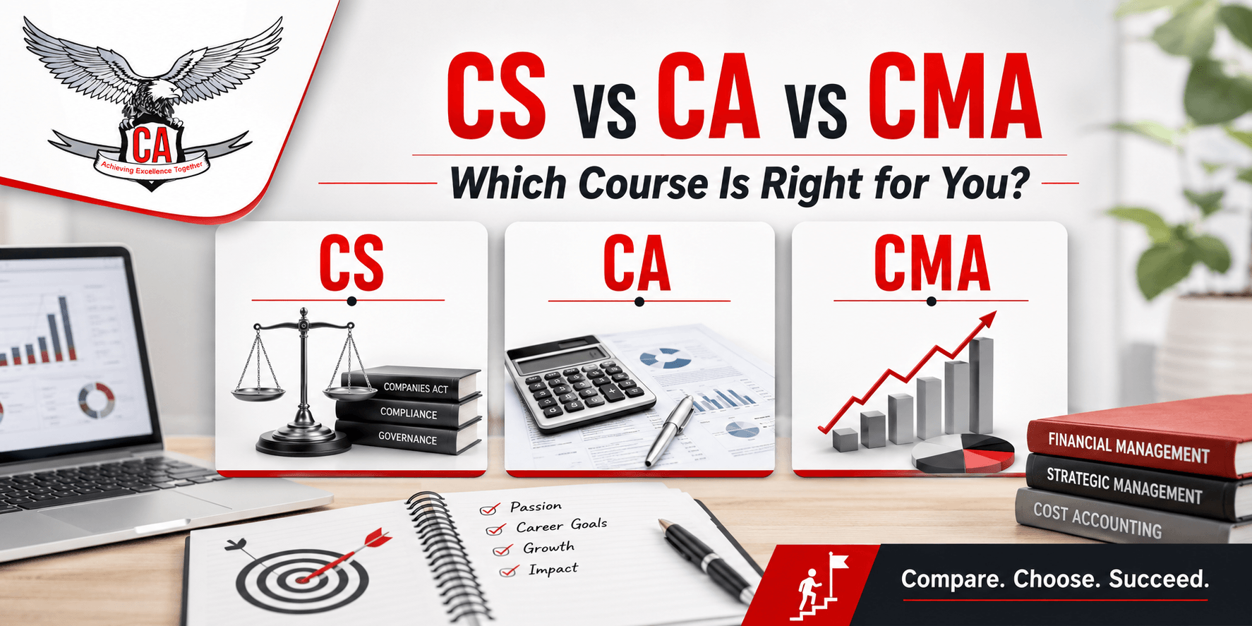 CS vs CA vs CMA: Which Professional Course Is Right for You?