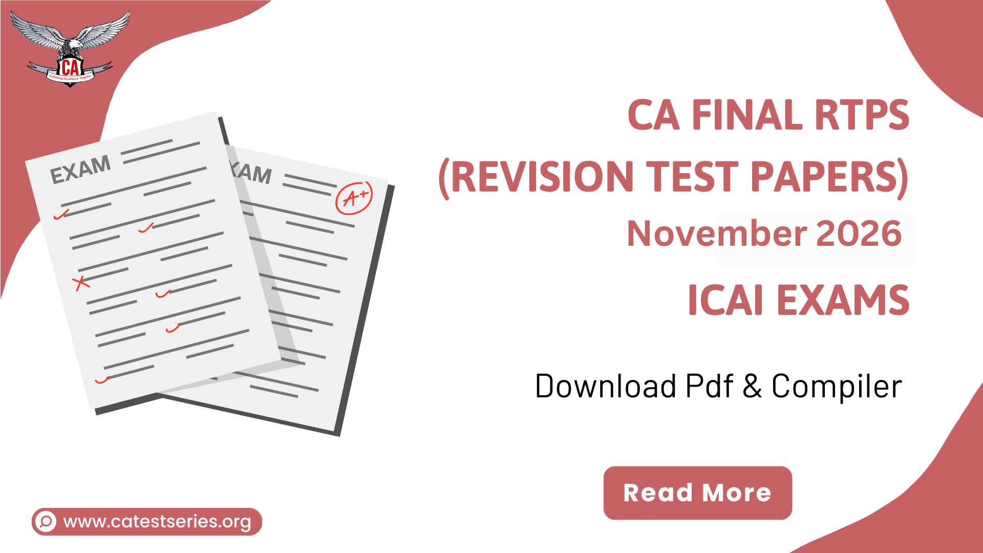 CA Final RTPs (Revision Test Papers) November 2026 ICAI Exams | Download Pdf & Compiler