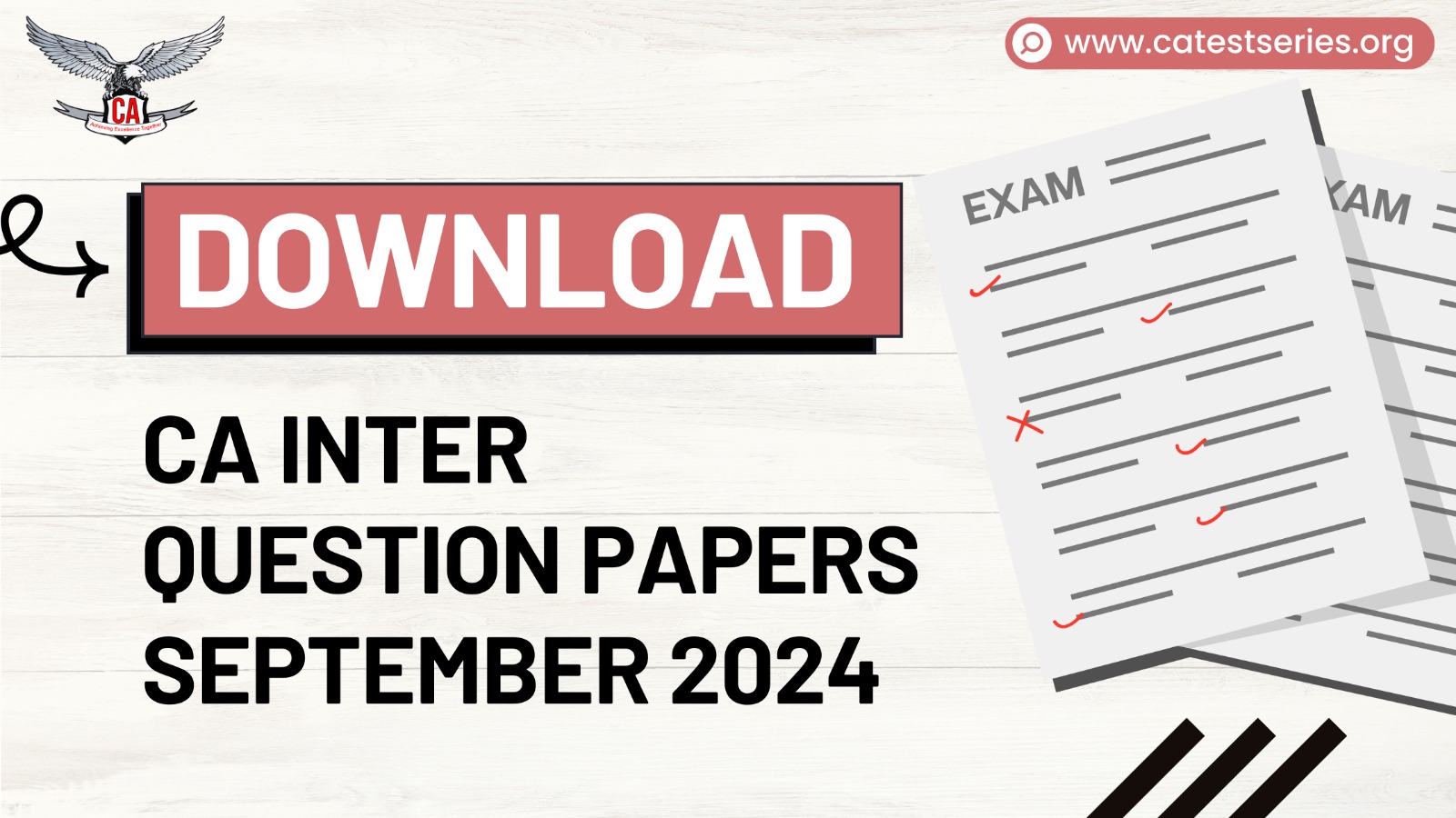 Download CA Inter September 2024 Question papers | ICAI Exam Paper with Suggested Answers