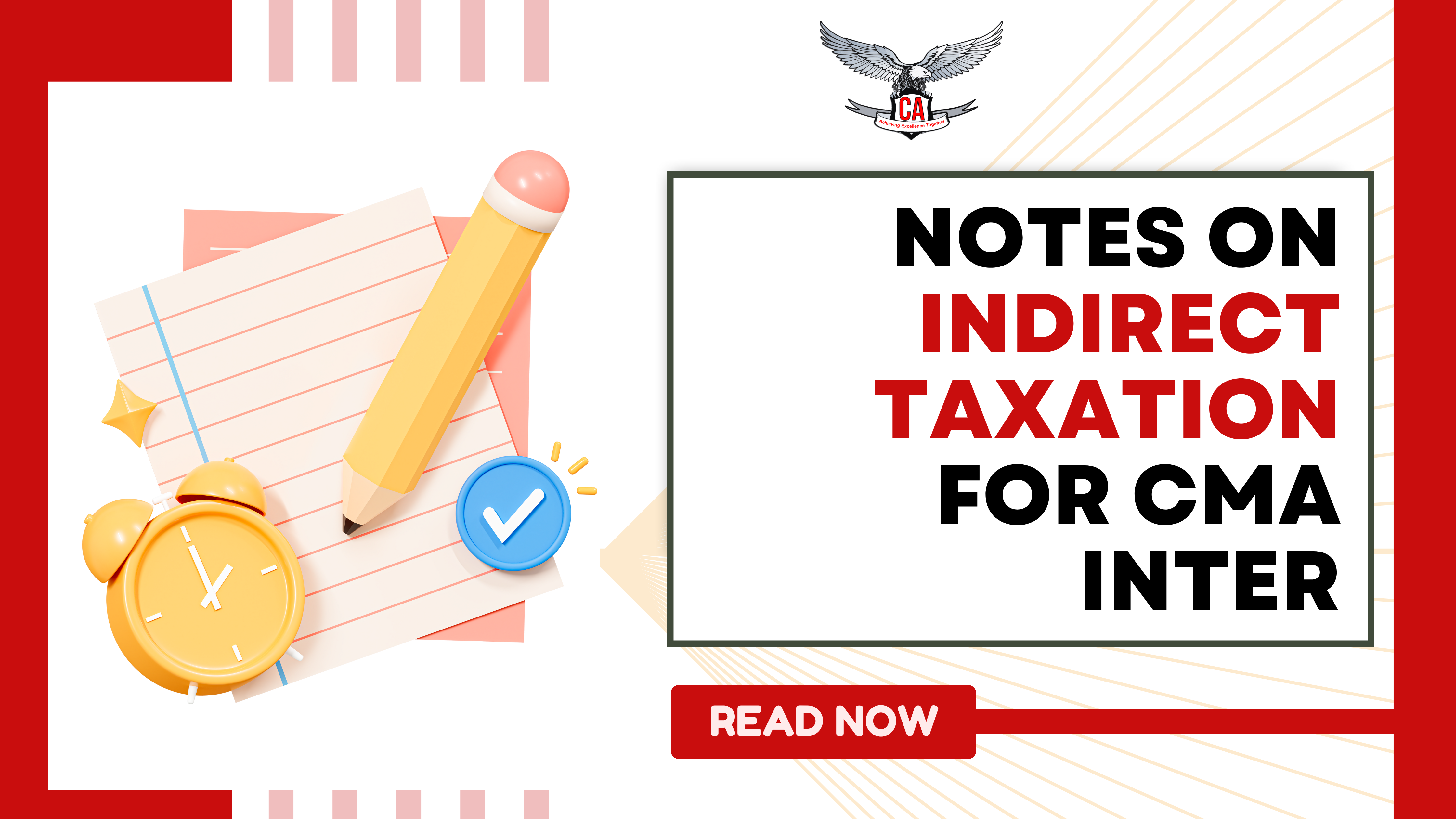 CMA Inter Indirect Tax Notes for ICMAI 2026 Exams | Download Important Practice Questions